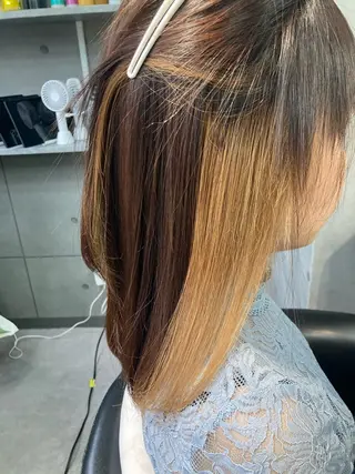 セミロング 髪質改善☺︎縮毛矯正 ふじい まりんのヘアスタイル