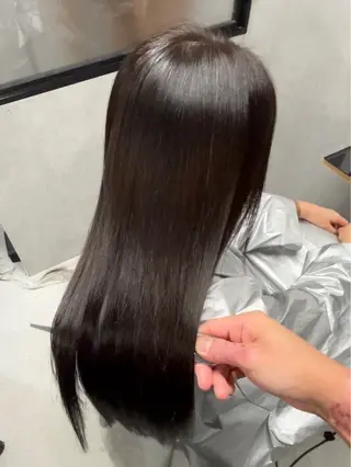 セミロング 透明感カラー特化/ 顔まわり特化/辻部のヘアスタイル