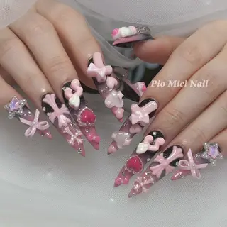 ネイル HANA 長さだしのネイルデザイン