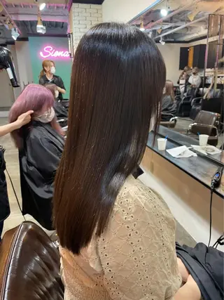 セミロング メンズカット/パーマ 艶カラーTAIGA︎のヘアスタイル