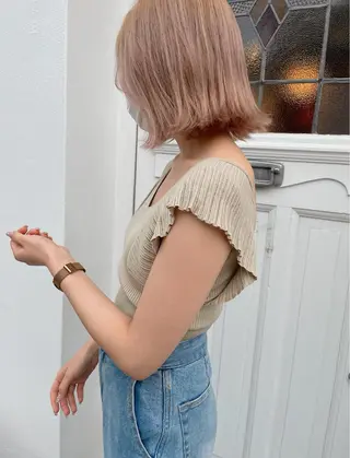 ミディアム カラー h a k u 大倉 卓人のヘアスタイル