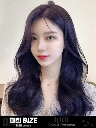 ロング 韓国特化🇰🇷 エクステのヘアスタイル