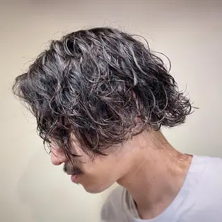 パーマ メンズ メンズブリーチカラー /パーマ ごーた立川のヘアスタイル