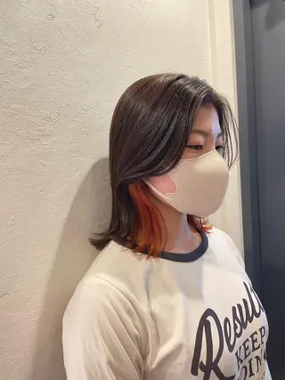 ミディアム カラー レイヤー/ブリーチ ♥️【木坂 桃歌】のヘアスタイル