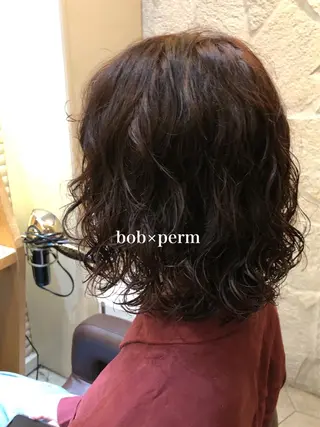 ショート パーマ 美髪矯正/渡辺 りんのヘアスタイル