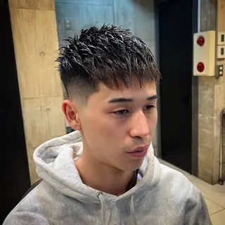 ショート メンズ BINGO HAIR WORKS 【ビンゴヘアワークス】所属・🎱メンズフェード 特化HYOGA🎱のヘアスタイル