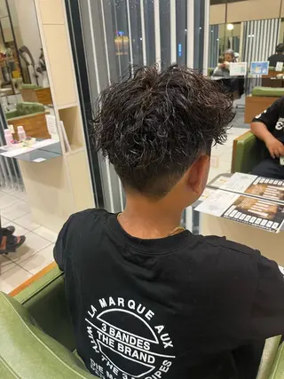 パーマ メンズ キッズ 中村 彩奈のヘアスタイル