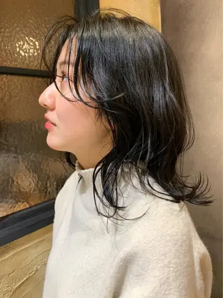 ミディアム 🤍aimi🤍 ウルフ/韓国ヘアのヘアスタイル