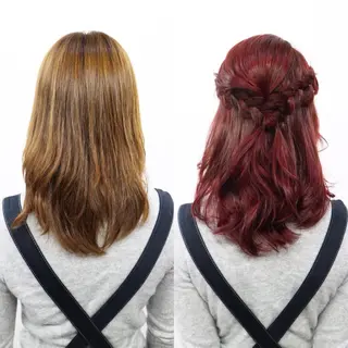 セミロング カラー 今泉 周のヘアスタイル