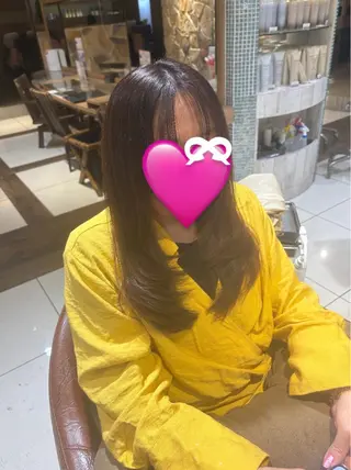 ロング レイヤー/切りっぱな しボブ✨️みずか💜のヘアスタイル