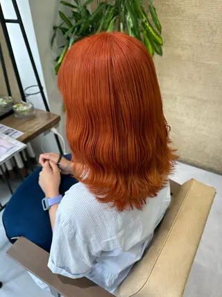 セミロング カラー 髪質改善AUSTIN登戸所属・ICHIKA/暖色 カラー / Wカラーのヘアスタイル