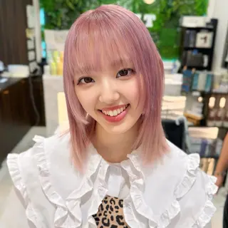 ミディアム カラー 🦋ブリーチ/カラー 専門Aya💖のヘアスタイル