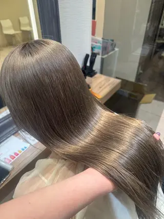 ロング 赤み消しカラー🌱 YUZUKI🫧のヘアスタイル