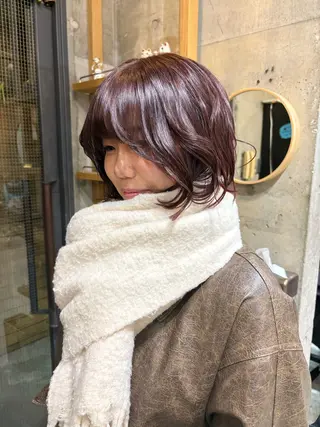 ショート カラー 無料カット/ 癖毛風パーマ/凜のヘアスタイル