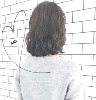 ミディアム カラー パーマ お洒落パーマ/ 艶カラー/michiのヘアスタイル