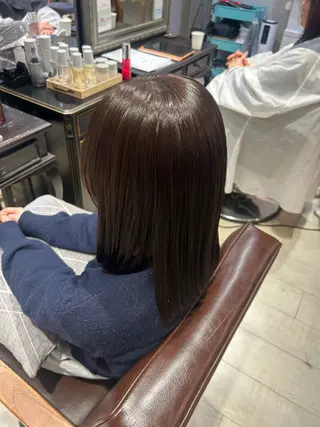 セミロング 暖色カラー｜艶髪｜ 🥨AIKA🥨のヘアスタイル