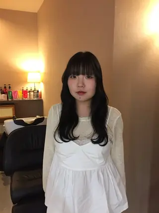 ロング カラー YOKE 桃山台 SAKI♩ ܸのヘアスタイル