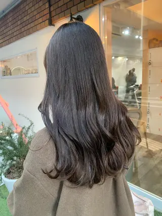 ロング カラー 田中 優衣のヘアスタイル