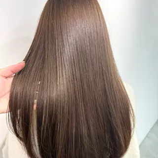 ロング カラー ヘアアレンジ ブリーチなしカラー /ベージュ/安形翔のヘアスタイル