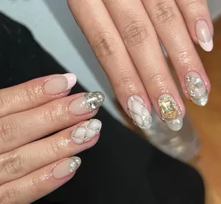 ネイル By moonネイル 🌷ワンホン/韓国風のネイルデザイン