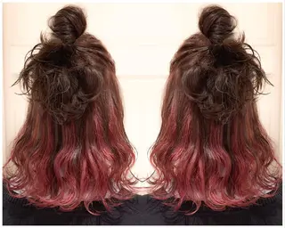 セミロング カラー HAIR WORKS HELM所属・ショート✨ボブ✨代表 新田見美仁のヘアスタイル