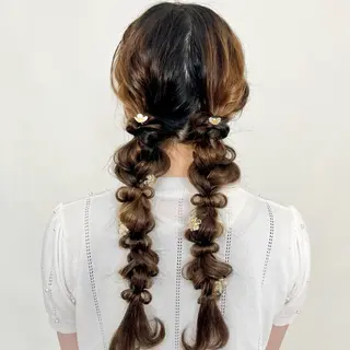 ロング かわいいを＋🎀☘️ 上品hair/ 星愛のヘアスタイル