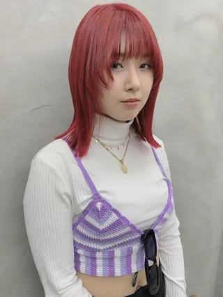 ミディアム カラー yiye 青山所属・無料カットモデル募集 🌱ひょうがのヘアスタイル