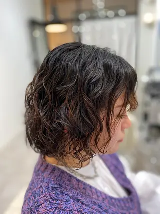 ミディアム パーマ ✨髪質改善が大好評✨ 美容室lic近藤✨のヘアスタイル