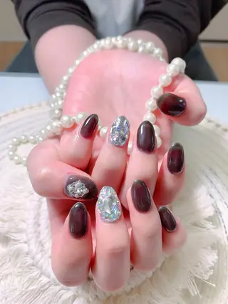 ネイル ネイルサロンAiri 長さ出し·シンプルのネイルデザイン