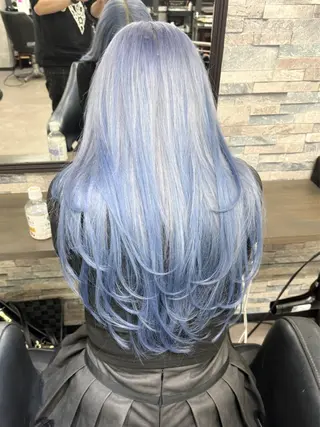 ロング カラー ハイトーンエクステ 🎩カズキ🎩のヘアスタイル