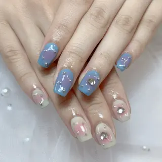 ネイル 🎀erika 長さだし💗モチ最高のネイルデザイン