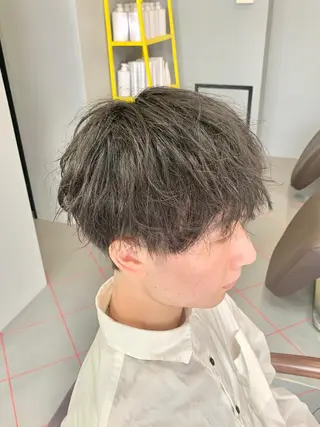 ショート メンズ メンズサロン　アソビ所属・【扱いやすいパーマ】 眞鍋拓己のヘアスタイル