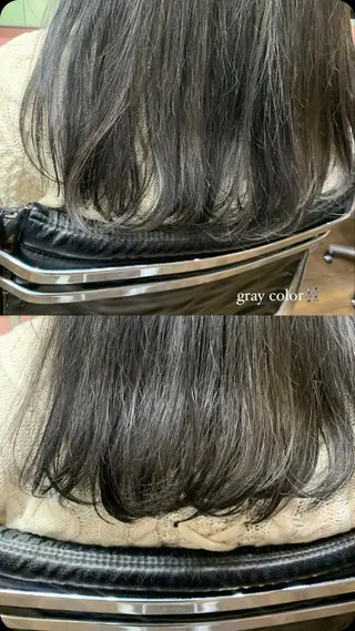 セミロング カラー chouette/ 根本優希のヘアスタイル