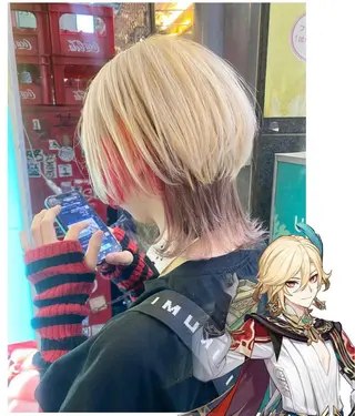 ショート カラー GARU-ガル-所属・TSUNO🦖 派手髪/オタク美容師のヘアスタイル