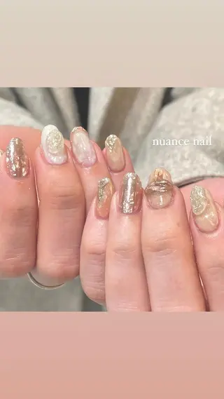 ネイル 淡色ネイル 🎀moeのネイルデザイン