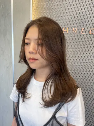 ミディアム カラー 博多ブリーチ /Ririkaのヘアスタイル