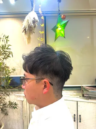 メンズ スパイキー/ ピンパーマ/緑川雄也のヘアスタイル