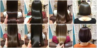 ロング パーマ アオガミ （前髪顔周りカット）のヘアスタイル