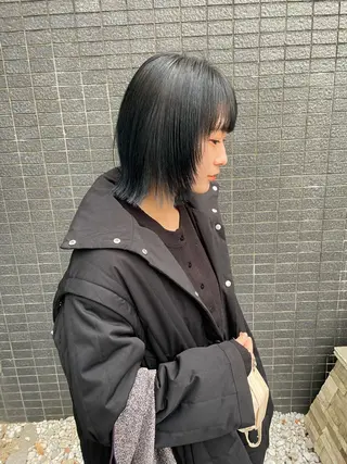 ミディアム カラー パーマ ヘアアレンジ メンズ キッズ ネイル マツエク・マツパ アイブロウ tatsumi/ボブ ウルフ/レイヤーのヘアスタイル