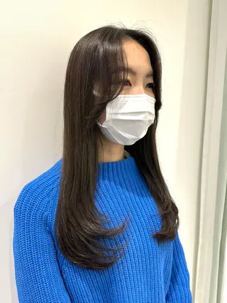 ロング 韓国ヘア 🇰🇷 RUKA 🩵🤍のヘアスタイル