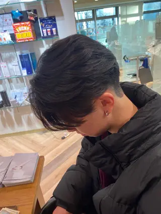 ショート パーマ メンズ特化/フェザー /パーマ/伊勢元のヘアスタイル