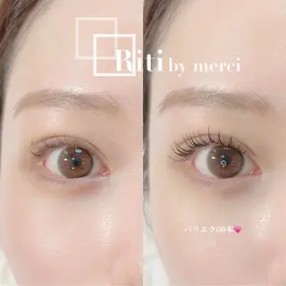 マツエク・マツパ リティーバイメルシー所属・Riti🎀 Asamiのマツエク・マツパデザイン