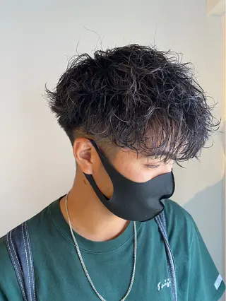 メンズ 最新ケアカラー 髪質改善YUTOのヘアスタイル