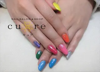 ミディアム ネイル ネイルサロン Cureのネイルデザイン