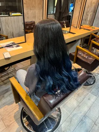 ロング カラー い な み ま なのヘアスタイル