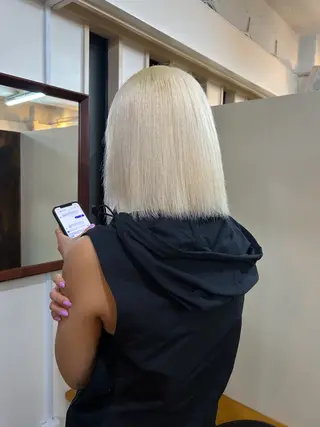 ミディアム カラー ハイトーンカラー ⭐️NAZUNAのヘアスタイル