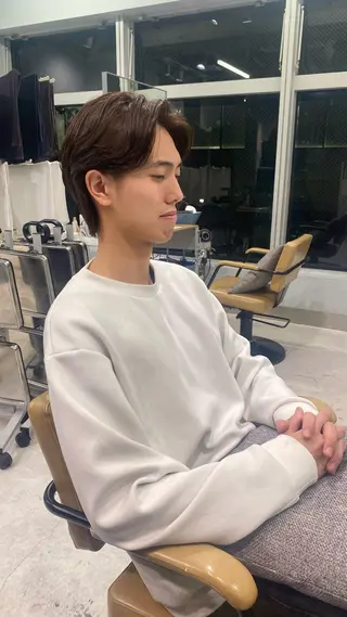 カラー パーマ 大関 星翔のヘアスタイル