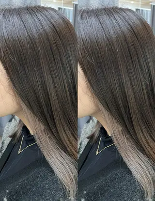 セミロング カラー TELA HAIRのヘアスタイル