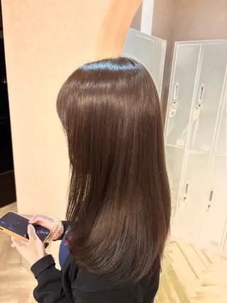 セミロング 透明感カラー🤎/ ツヤカラー/さくらのヘアスタイル