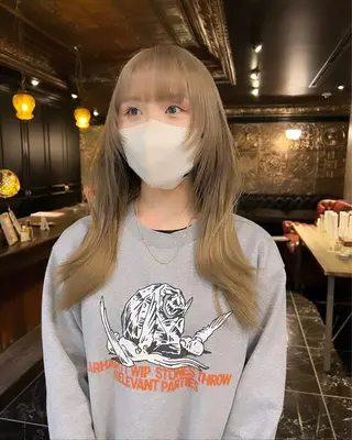 ロング カラー haco＋所属・圧倒的デザイン力 店長🎨RENAのヘアスタイル